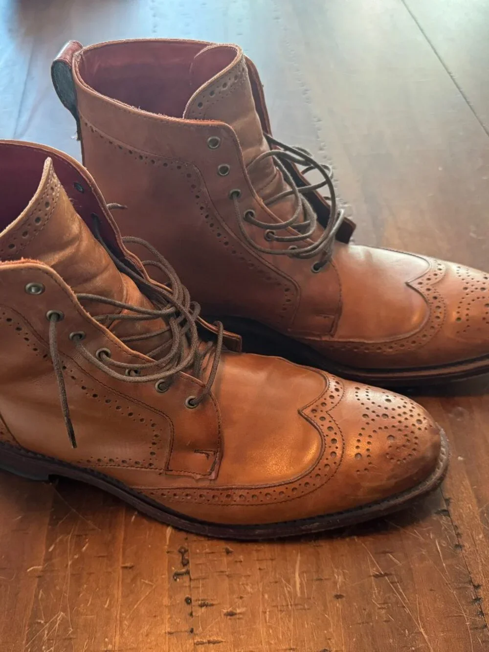 Allen Edmonds Dalton Wingtip Boots Size 10 D
